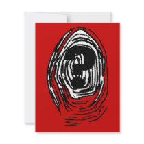 Whodunnit Mystery Party Fingerprint Invitation