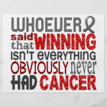 Whoever Said Brain Cancer Custom Flyer