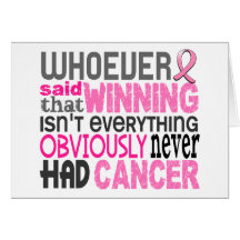 Whoever Said Breast Cancer Card