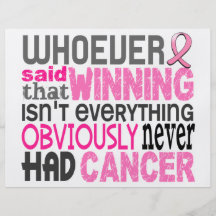 Whoever Said Breast Cancer Flyer