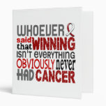 Whoever Said Head And Neck Cancer Binder