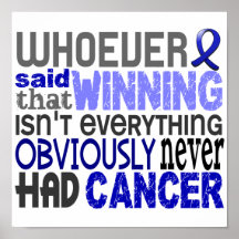 Whoever Said Rectal Cancer Poster