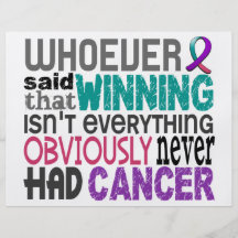 Whoever Said Thyroid Cancer Custom Flyer