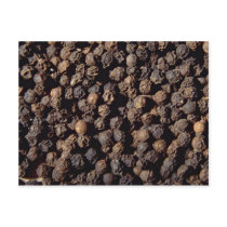Whole black pepper corns post card