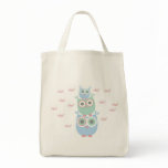 Whoo Loves You Organic Grocery Tote bags