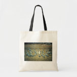 Whooping Crane with Sandhill Cranes Canvas Bags