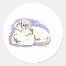 Who's Grumpy? Round Sticker