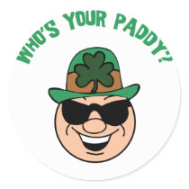 Who's Your Paddy Gift Sticker