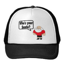 Whos Your Santa Santa Mesh Hats
