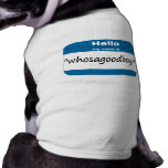 Whosagoodboy dog t-shirt