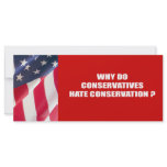 Why do conservatives hate conservation rack cards