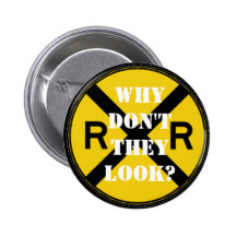 Why Don't They Look? Pinback Button