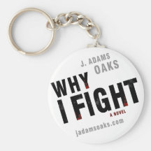 why fight logo bloody - blk, jadams oaks logo -... key chain