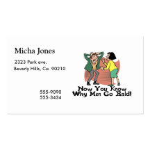 Why Men Go Bald Business Cards