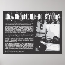 Why Should We Be Strong? (by George Hackenschmidt) Poster