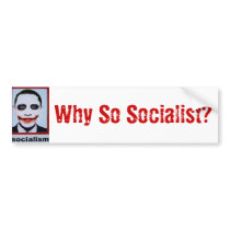 Why So Socialist? Bumper Sticker