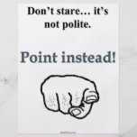Why Stare When You Can Point Flyer