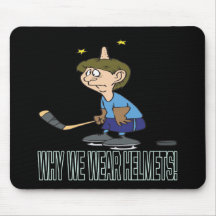 Why We Wear Helmets Mouse Pads