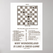 Why Wonderland Is Like A Chess Game (Preface) Posters