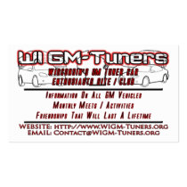 WI GM-Tuners Business Cards business cards