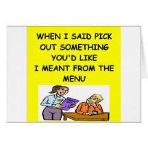 WIATRESS GREETING CARDS