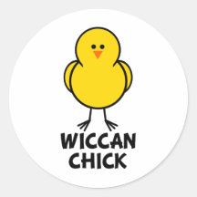 Wiccan Chick Sticker