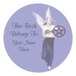Wiccan Fairy Bookplate Sticker