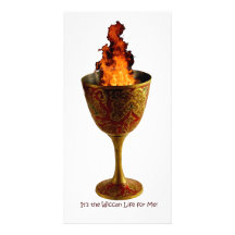 Wiccan Life Chalice Photo Card Template