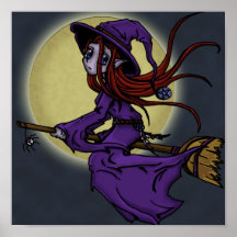 Wiccan Moon Poster