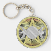 Wiccan Pentagram Keychain