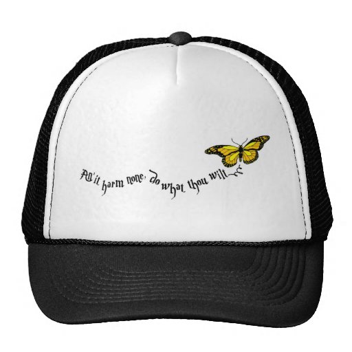 Wiccan rede mesh hats
