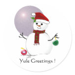 Wiccan Snow Man - Sticker