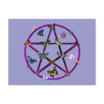 Wiccan Star and Butterflies