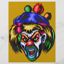 Wicked Evil Clown Custom Flyer