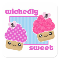 Wicked Sweet Kawaii Cupcake Stickers