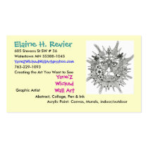 wicked wall art Profile Card business cards