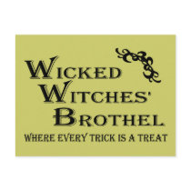 Wicked Witches' Brothel Post Card