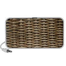 Wicker Basket Textured Speaker Case