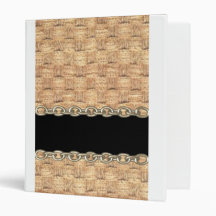 Wicker Chain pattern by Valxart.com 3 Ring Binders