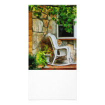 Wicker Rocking Chair on Porch
