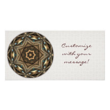 Wicker Star Mandala Photo Card