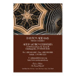 Wicker Star Mandala  Vertical Business Card
