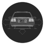 Wide and Low centre cap decal stickers