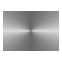 wide circular steel business card