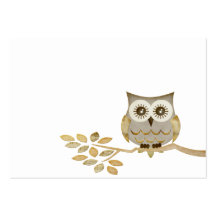 Wide Eyes Owl in Tree Business Card