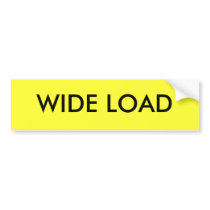 WIDE LOAD BUMPER STICKERS