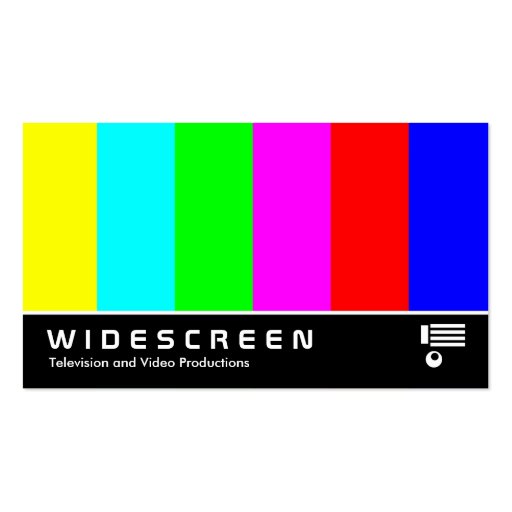 Widescreen 03 business card template
