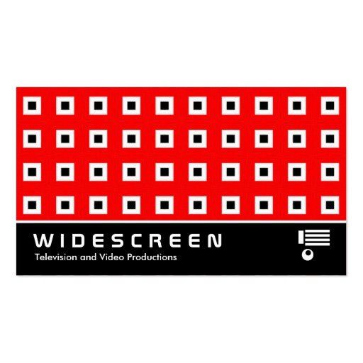 Widescreen 125 Squares Business Card Templates