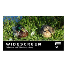Widescreen 407 - Mr and Mrs Mallard Business Card Template