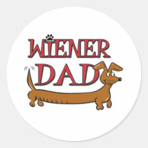 Wiener Dad Oktoberfest Round Stickers
